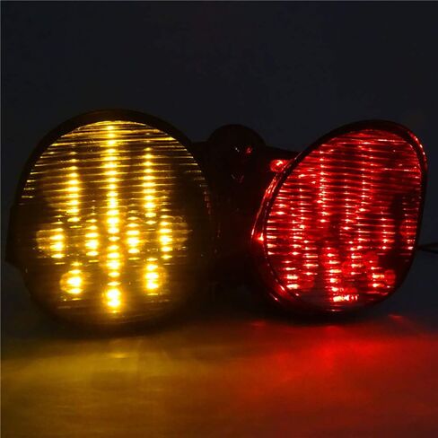 For Yamaha YZF R6 2001 2002 Rear Tail Light Brake Turn Signals Integrated LED Light (clear) in Kuwait