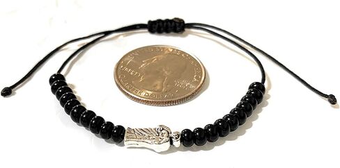 Black Saint Jude Thread Bracelet Pulsera Negra de hilo de San Judas Tadeo in Kuwait