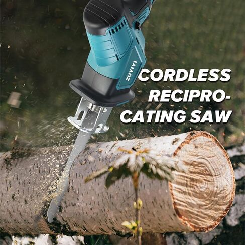 منشار ترددي لاسلكي لماكيتا 18 فولت بطارية منشار كهربائي ترددي 4 شفرات منشار، منشار طاقة متغير السرعة لقطع الخشب والمعادن البلاستيكية (البطارية غير متضمنة) in Kuwait