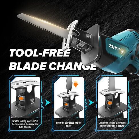 منشار ترددي لاسلكي لماكيتا 18 فولت بطارية منشار كهربائي ترددي 4 شفرات منشار، منشار طاقة متغير السرعة لقطع الخشب والمعادن البلاستيكية (البطارية غير متضمنة) in Kuwait