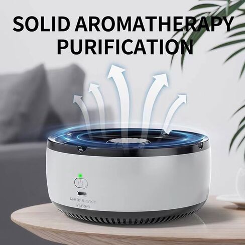 2 in 1 Multifunctional indoor smokeless ashtray,Air Purifier Ashtray with Filter USB Rechargeable Ashtray Home Ashtrays Portable Ash Tray for Home Indoor Office(White) in Saudi Arabia