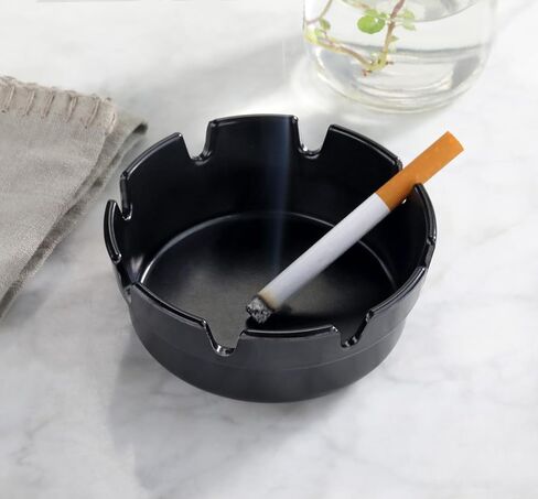 New Star Foodservice 22735 Bakelite Ashtray, Set of 6, 4", Black in Saudi Arabia