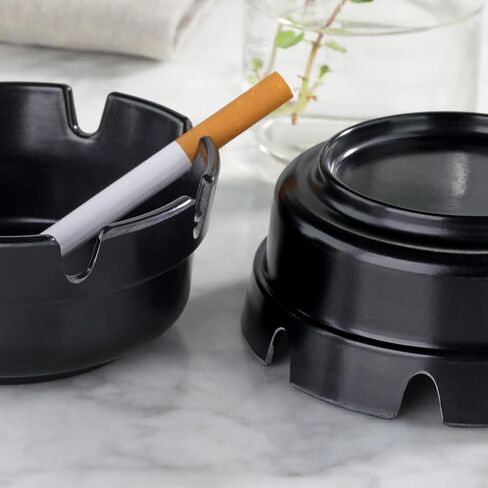 New Star Foodservice 22735 Bakelite Ashtray, Set of 6, 4", Black in Saudi Arabia