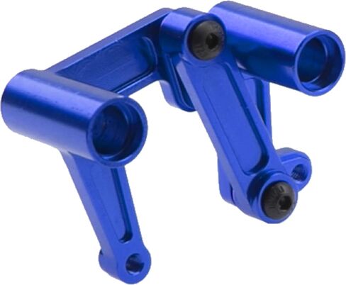 Aluminum Steering Bellcranks Drag Link Parts w/Ball Bearings Upgrade Part #3743 Compatible with Traxxas Slash 2WD Rustler VXL Bandit 1/10 RC Car (Blue) in Saudi Arabia