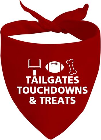 JXGZSO 1 Piece Football Dog Bandana Fall Dog Bandana Cute Fall Bandana Dog Football Bandana (TAILGATES Dog) in Saudi Arabia