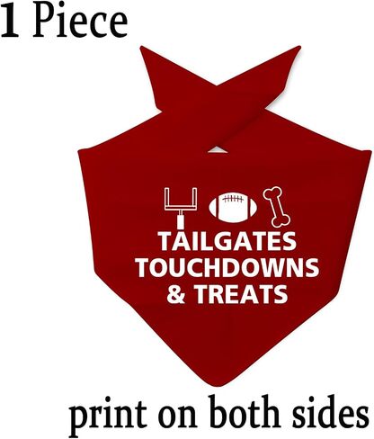 JXGZSO 1 Piece Football Dog Bandana Fall Dog Bandana Cute Fall Bandana Dog Football Bandana (TAILGATES Dog) in Saudi Arabia