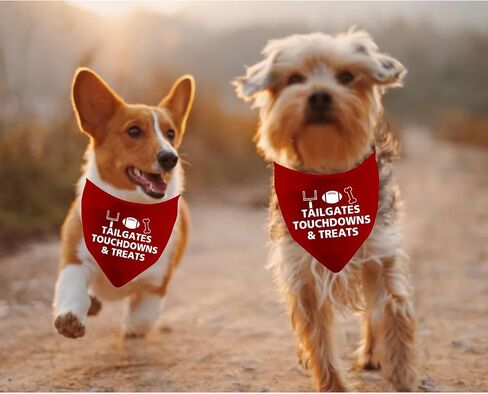 JXGZSO 1 Piece Football Dog Bandana Fall Dog Bandana Cute Fall Bandana Dog Football Bandana (TAILGATES Dog) in Saudi Arabia