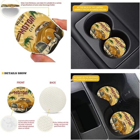 Rainbow Mushroom Car Seat Covers for Women Full Set with Steering Wheel Cover Seat Belt Strap Cover/Cup Coasters/Auto Keychains/Front Back Seat Protector in Saudi Arabia