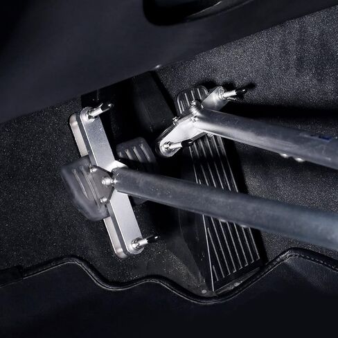 Portable Hand Controls for Disabled Drivers Car Driving Temporary or Permanent Disability Handicap, All Metal Silver in Kuwait