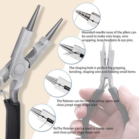 سلك فضي 22 مقياس لصنع المجوهرات مع كماشة المجوهرات، سلك حرفي مطرز سلك نحاسي مقاوم للتلطيخ لصناعة المجوهرات ومستلزمات الحرف اليدوية in Kuwait