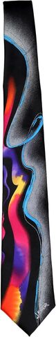 Jerry Garcia mens JG-10456 Necktie Ties, Black Pink Purple Blue Gray Yellow, One Size in Saudi Arabia