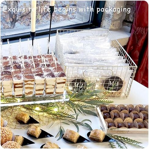 100 قطعة من أكياس السلوفان الشفافة ذاتية الغلق المنقطة باللون الأبيض، أكياس الحلوى والبسكويت، أكياس المكافآت، أكياس المعجنات البلاستيكية القابلة للإغلاق، تناسب تقديم الهدايا أو تغليف الوجبات الخفيفة (4x6 بوصة) in Kuwait