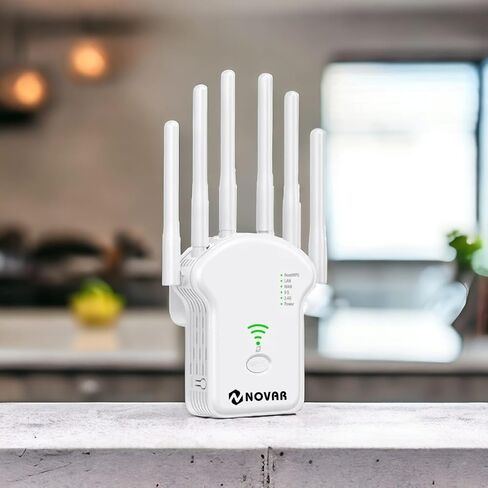 واي فاي مكرر موسع إشارة الداعم Nnovar 1200 ميجابت في الثانية أسرع الإنترنت 6 جهاز هوائي مكرر 5G و 2.4G دعم ثنائي النطاق طويل المدى in Saudi Arabia