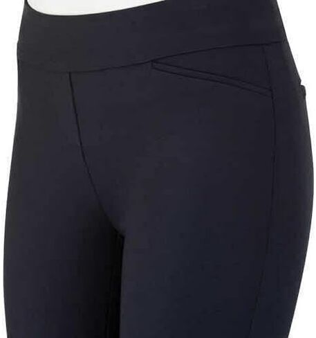 Ladies' Comfort fit Sits at Waist Slim Leg Stretch Pull On Pant (Black, Medium) in Saudi Arabia