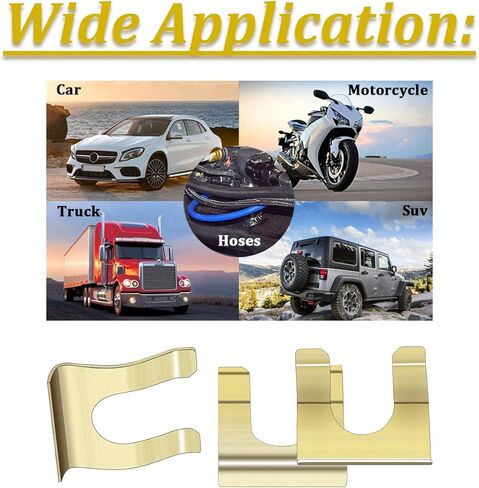 15 قطعة U شكل المعادن خط الفرامل مقاطع خط الفرامل التجنيب السيارات الشاحنات المركبات أجزاء خرطوم الفرامل قوس K1-036 in Kuwait