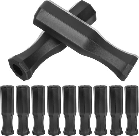 10 قطع من كرات قدم الطاولة القياسية من جارنيك، مقابض مثمنة بديلة - كرات قدم كرة القدم، مقابض طاولة لعب عصا الطاولة لملحقات إصلاح الأجزاء in Kuwait