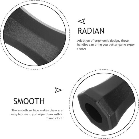 10 قطع من كرات قدم الطاولة القياسية من جارنيك، مقابض مثمنة بديلة - كرات قدم كرة القدم، مقابض طاولة لعب عصا الطاولة لملحقات إصلاح الأجزاء in Kuwait