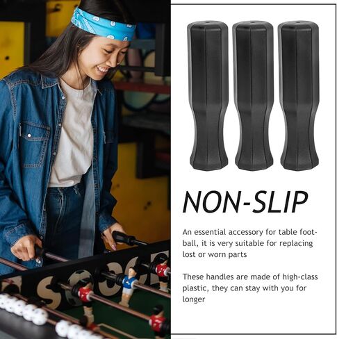 10 قطع من كرات قدم الطاولة القياسية من جارنيك، مقابض مثمنة بديلة - كرات قدم كرة القدم، مقابض طاولة لعب عصا الطاولة لملحقات إصلاح الأجزاء in Kuwait