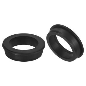 2-Pack 2-1/4 Inch Drill Hole, 1-3/4 Inch ID Silicone Rubber Grommets for Wiring, Wire Cable, Hole Plugs, Automotive, Firewall, Desk, Water Pipe, Hydroponic [Black] in Kuwait