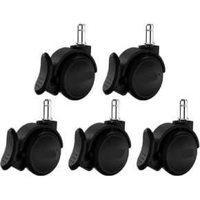 5PCS 2-inch Black/Orange/Grey/Brake 200KG Office Chair Gaming Wheel Computer Caster Rod(Orange-Brake) in Kuwait
