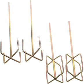 4Pcs Electric Drill Mixing Paddle Set Sturdy Cement Mixer Attachments Shank Paint Stirring Rods Compatible Power Tools in Saudi Arabia