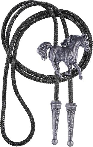 GelConnie Western Bolo Tie for Men Women Rhinestone Bolo Tie Album Tour Inspired Sparkly Neck Ties for Wedding & Concert in Saudi Arabia