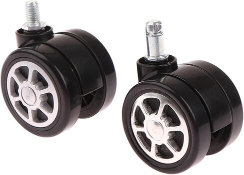 1pcs Office Chair Caster Wheels 60mm Swivel Rubber Caster Wheels Replacement Soft Safe Rollers Furniture Hardware(B) in Kuwait