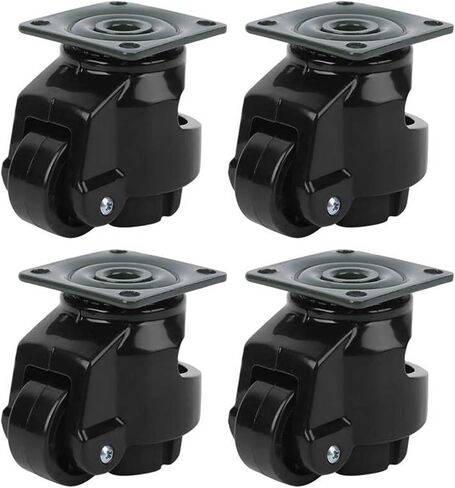 4Pcs Adjustable Level Casters Heavy Duty Industrial Roller Wheel Leveling Caster Wheels for Moving Work Tables Weld Table in Saudi Arabia