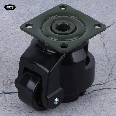 4Pcs Adjustable Level Casters Heavy Duty Industrial Roller Wheel Leveling Caster Wheels for Moving Work Tables Weld Table in Saudi Arabia