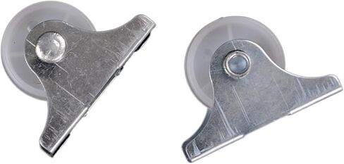 2 Pcs White Plastic Swivel Casters Roller Wheel Furniture Replacement Caster Wheel UniversalFor Platform Trolley Chair in Saudi Arabia