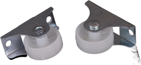 2 Pcs White Plastic Swivel Casters Roller Wheel Furniture Replacement Caster Wheel UniversalFor Platform Trolley Chair in Saudi Arabia