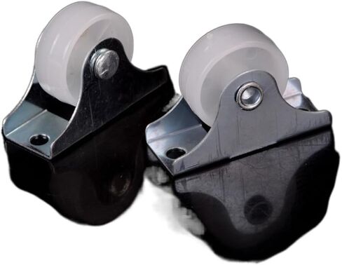2 Pcs White Plastic Swivel Casters Roller Wheel Furniture Replacement Caster Wheel UniversalFor Platform Trolley Chair in Saudi Arabia