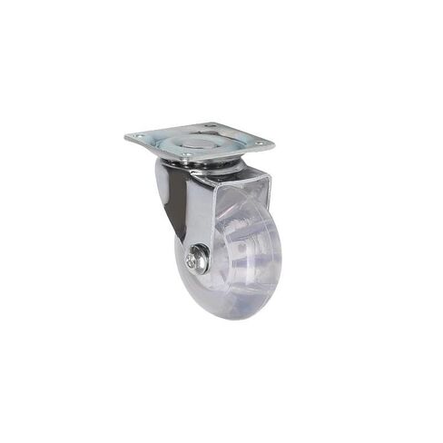 4 Pcs/Lot 2 Inch Casters Transparent Crystal Wheel with Brake Furniture Universal Multi Specification Cabinet Pull(2 Inch-Flat-Brake) in Saudi Arabia