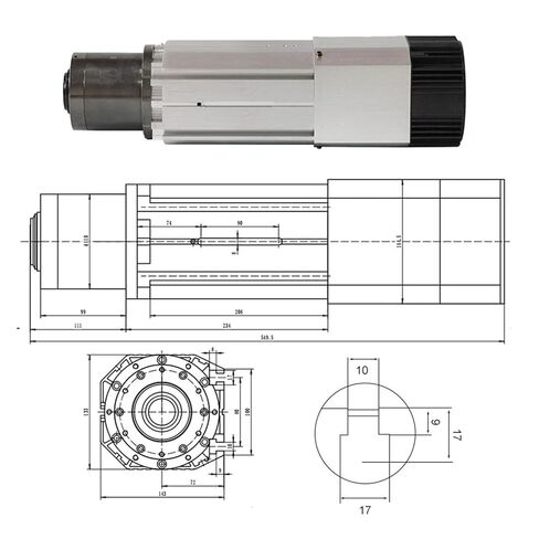 9kw أداة تلقائية تغيير مغزل الهواء تبريد ISO30 الأداة تشاك ISO 30 380V 220V (تلقائي) in Kuwait