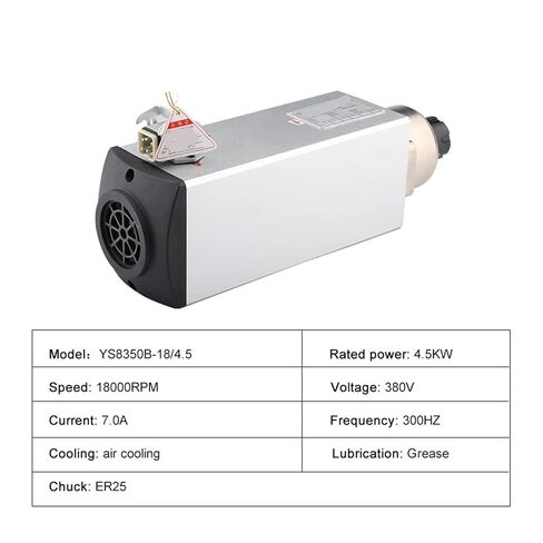 4.5kW محرك مغزل مطول بالهواء ER25 220V 380V Socket 18000 دورة في الدقيقة (4.5 كيلو وات 220 فولت) in Kuwait