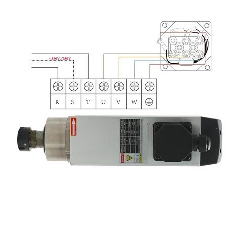 محرك المغزل المبرد بالهواء 3.5kw ER25 220V 380V (3.5kw 220v) in Kuwait