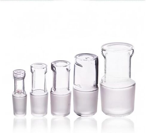 Lab Glass Hollow Plug - 14# 19# 24# 29# Standard Mouth Stopper - 1pc/2pcs/10pcs for Flask School Experiments(No.14 10pcs) in Saudi Arabia