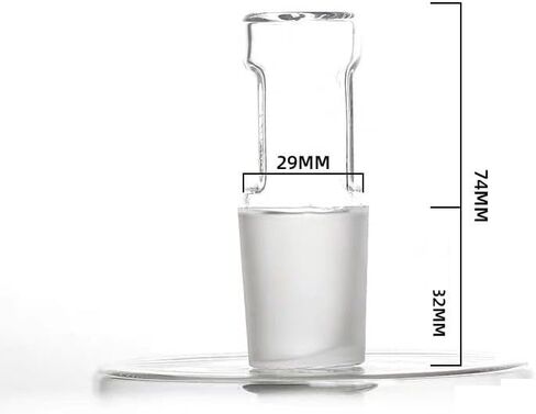 Lab Glass Hollow Plug - 14# 19# 24# 29# Standard Mouth Stopper - 1pc/2pcs/10pcs for Flask School Experiments(No.14 10pcs) in Saudi Arabia