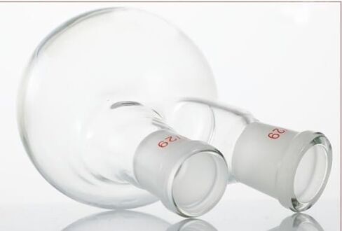 Temperature Resistant Oblique Two-Necked Flask - 500ml Thick Wall Distillation Reaction Flask(24x19) in Saudi Arabia
