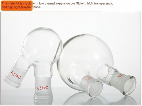 Temperature Resistant Oblique Two-Necked Flask - 500ml Thick Wall Distillation Reaction Flask(24x19) in Saudi Arabia