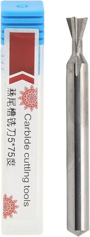 Dovetail End Mill Cutter High Hardness Alloy 5mm 4 Flutes Fast Drilling Milling Cutter for Industry Metalwork Cutting Endmill Durable and Efficient Universal Handle Type (5 X 60° X 50L) in Saudi Arabia