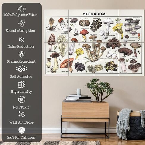 لوحات صوتية فنية 8 حزمة ، ألواح دليل صوتي للجدران ، 48 "× 32" فنية صوتية تمتص ذاتيا ، ألواح صوتية مزخرفة ، علاج صوتي لتسجيل الاستوديو (غابة ضبابية) in Kuwait