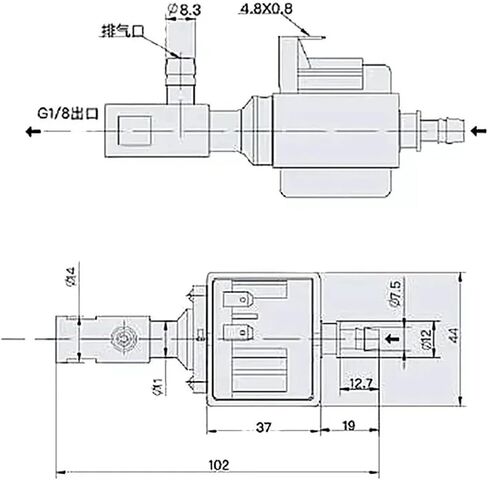 JYPC-3C 220V آلة القهوة مضخة الكهرومغناطيسية الصغيرة EP5 مضخة البخار مضخة الافتتاحية in Saudi Arabia