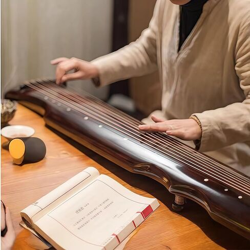 أداة الصينية Gu Qin ، أداة صينية ، Guqin ، Qin ، خشب المسن يدويًا ، صوت حرفي 20 عامًا ، صوت طبيعي in Saudi Arabia