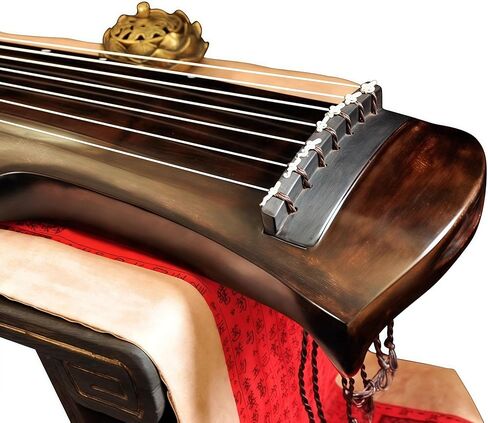 أداة الصينية Gu Qin ، أداة صينية ، Guqin ، Qin ، خشب المسن يدويًا ، صوت حرفي 20 عامًا ، صوت طبيعي in Saudi Arabia