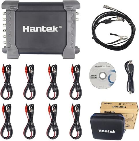 8Channel Diagnostic PC Digital Oscilloscope/DAQ/Programmable Generator 2.4MSa/s USB Bandwidth 100K Virtual Automotive Diagnostic Signal Oscilloscope Can Print,Data Storage,Waveform Record Hantek 1008C in Kuwait