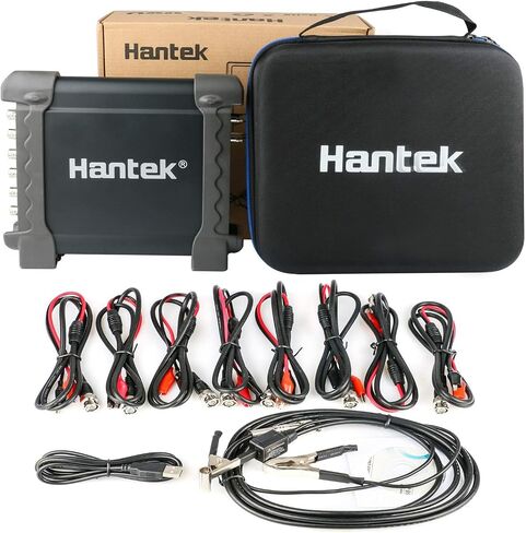 8Channel Diagnostic PC Digital Oscilloscope/DAQ/Programmable Generator 2.4MSa/s USB Bandwidth 100K Virtual Automotive Diagnostic Signal Oscilloscope Can Print,Data Storage,Waveform Record Hantek 1008C in Kuwait