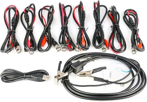 8Channel Diagnostic PC Digital Oscilloscope/DAQ/Programmable Generator 2.4MSa/s USB Bandwidth 100K Virtual Automotive Diagnostic Signal Oscilloscope Can Print,Data Storage,Waveform Record Hantek 1008C in Kuwait