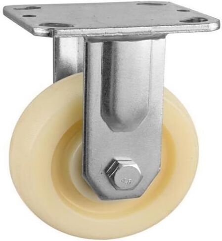 1 Pack of 5-inch Heavy-Duty Nylon Directional Wheel Double-Bearing Fixed Caster wear-Resistant Storage cage Bearing 250kg in Kuwait