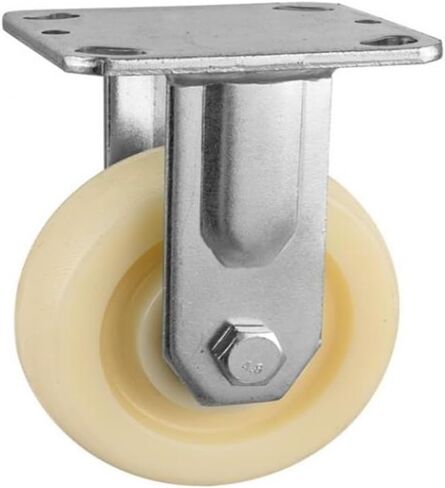 1 Pack of 5-inch Heavy-Duty Nylon Directional Wheel Double-Bearing Fixed Caster wear-Resistant Storage cage Bearing 250kg in Kuwait